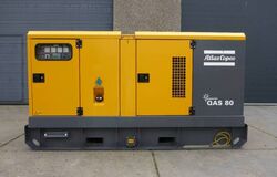 Аренда генератора Atlas Copco QAS 80 в Калуге
